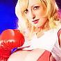 Big Breasted Blonde Boxer